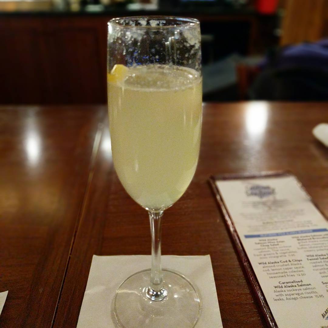 A very nice French 75 to start my dinner tonight.