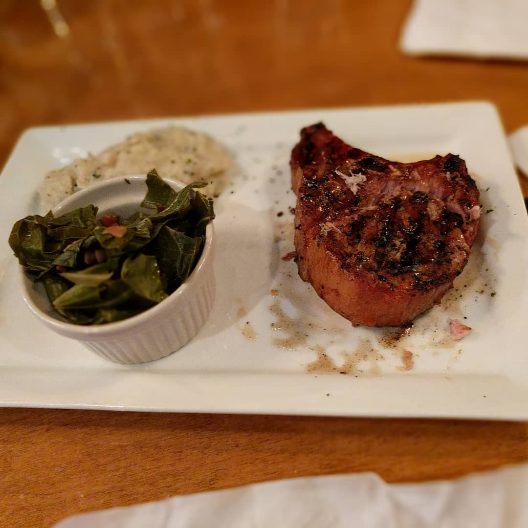 And tonight’s pork chop at #craftedstl