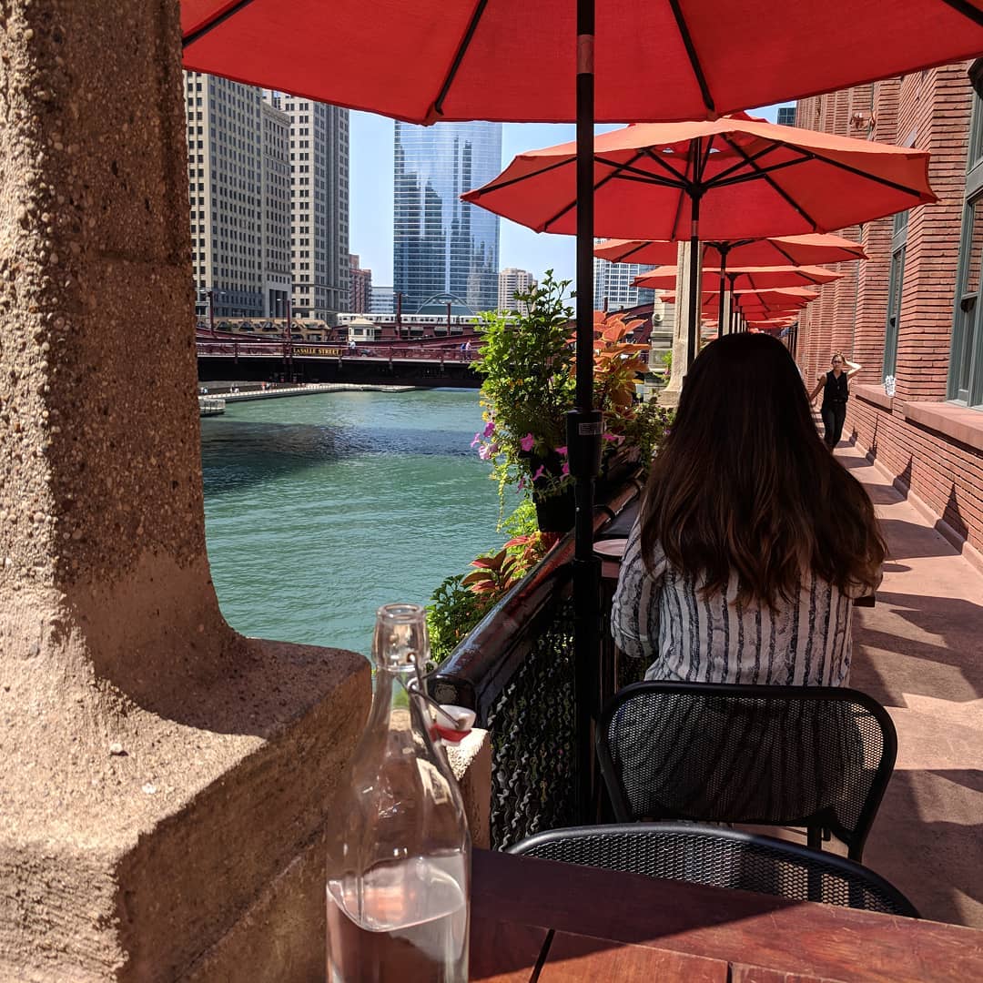 Definitely had worse places to sit and eat lunch #chicago