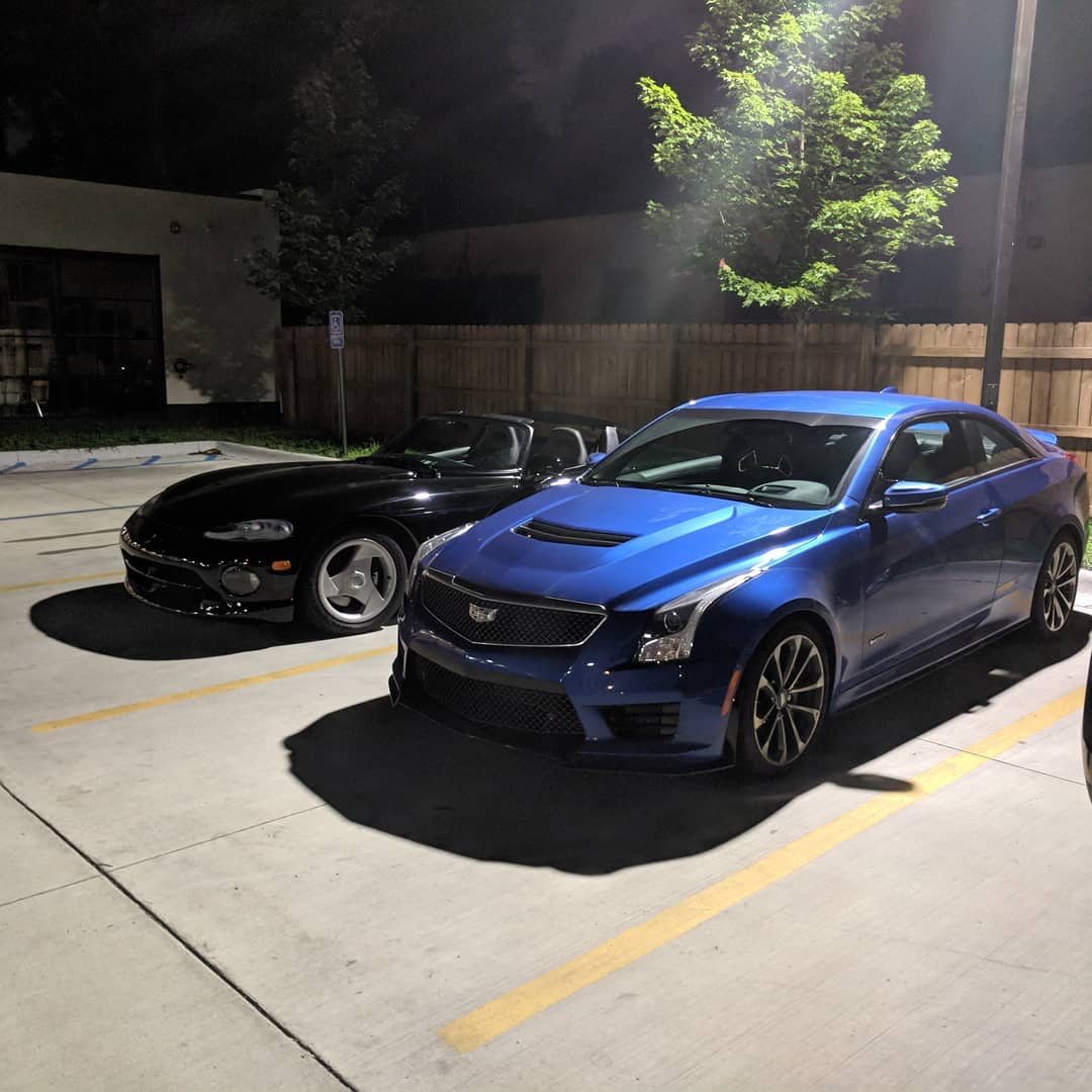 So from before the incident with the pothole… I rather liked this shot. #cargeek #cadillac #viper