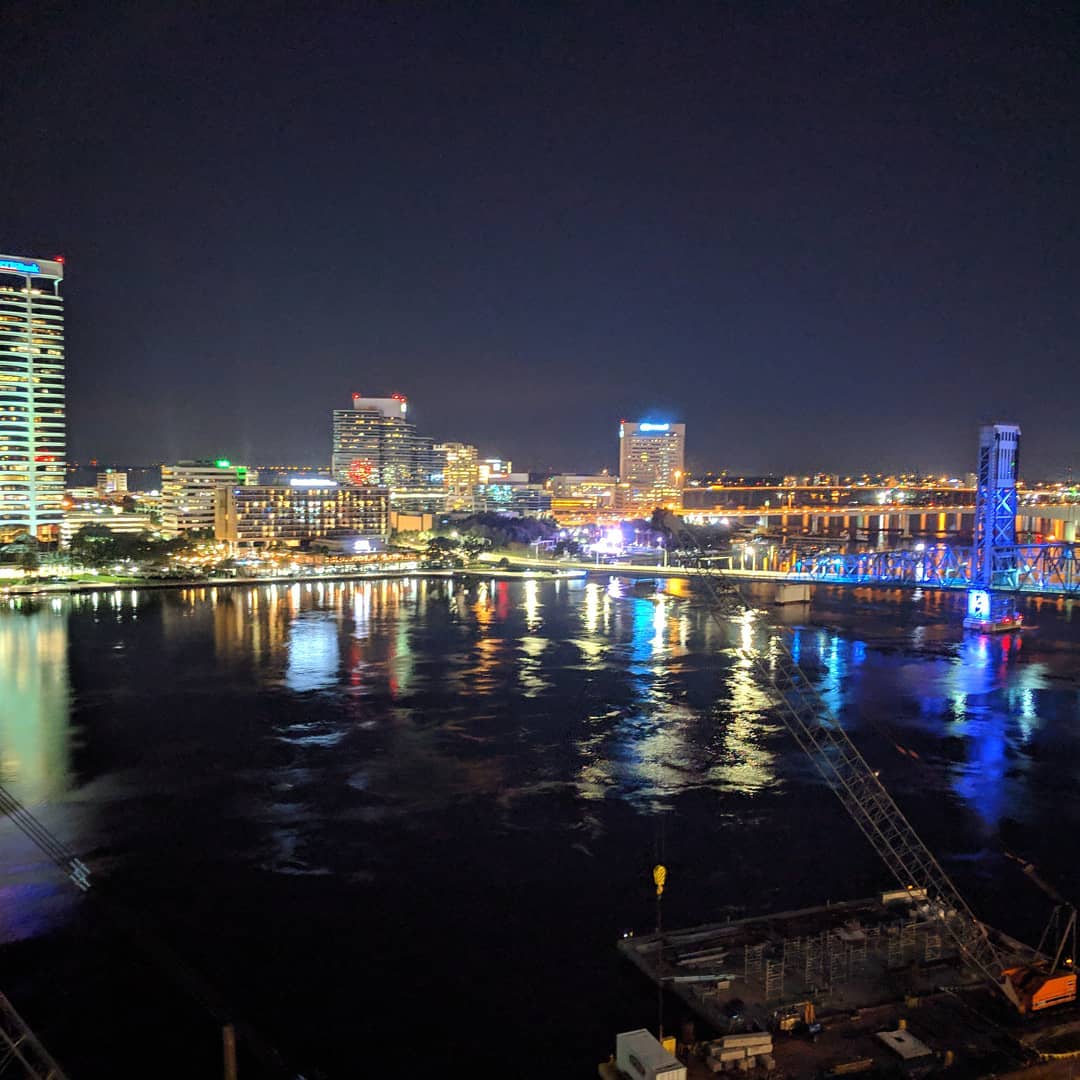 Must admit the view out of my hotel window in Jacksonville is pretty nice…