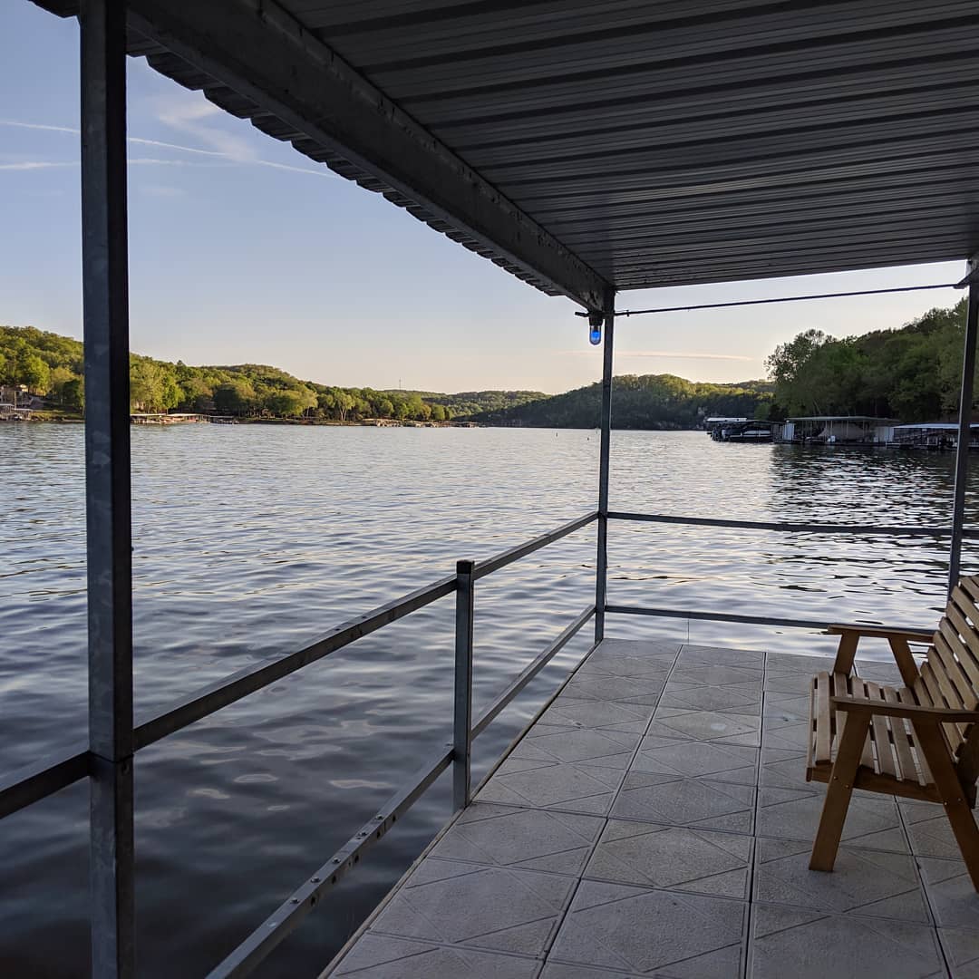 Sitting on the dock at @fisherwaters_resort . Such a beautiful place!