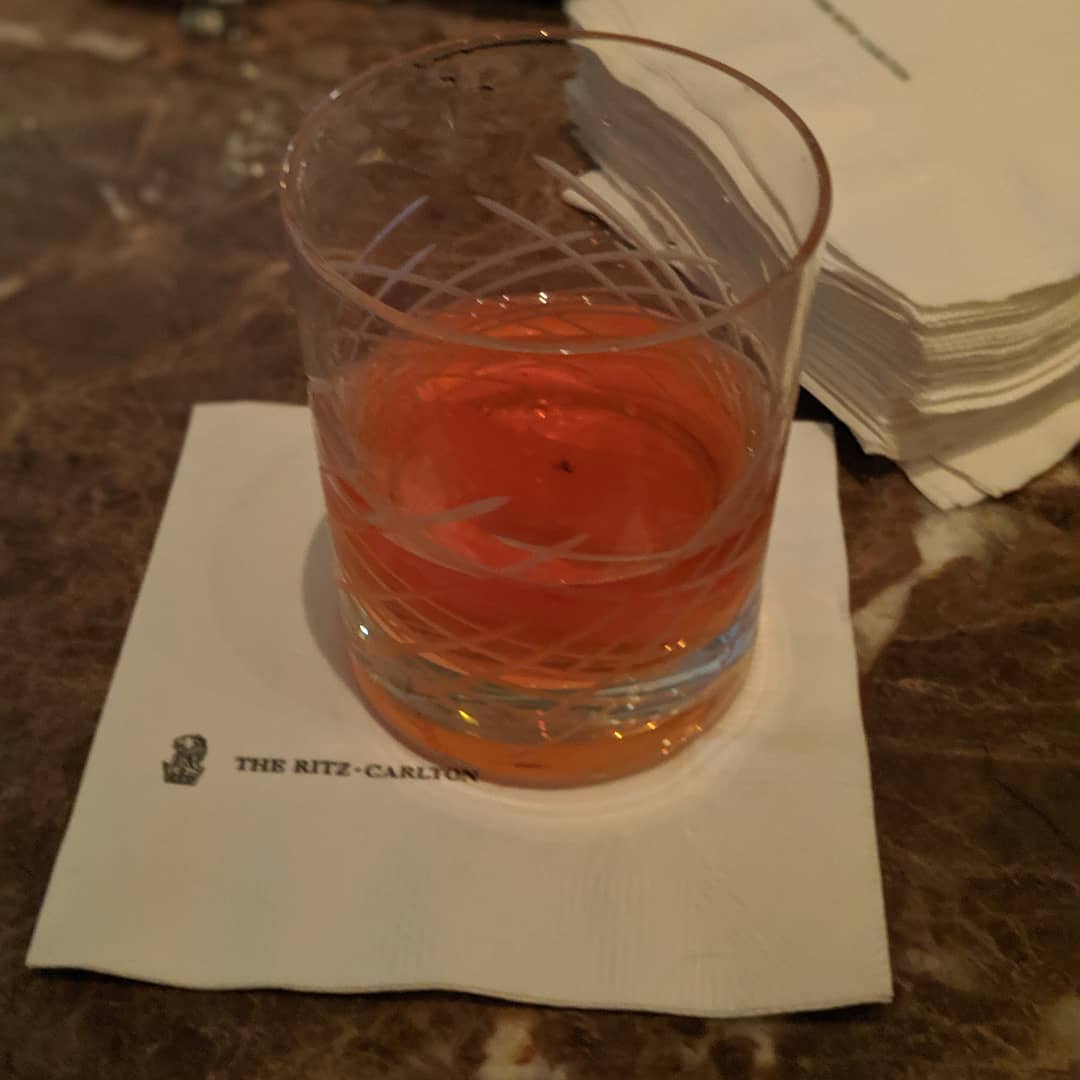 A Sazerac… Because you just have to down here.