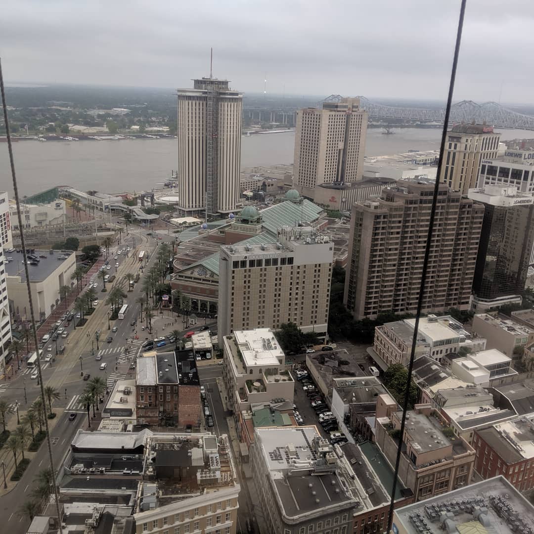 Even the view from the hotel isn’t half bad… #nola