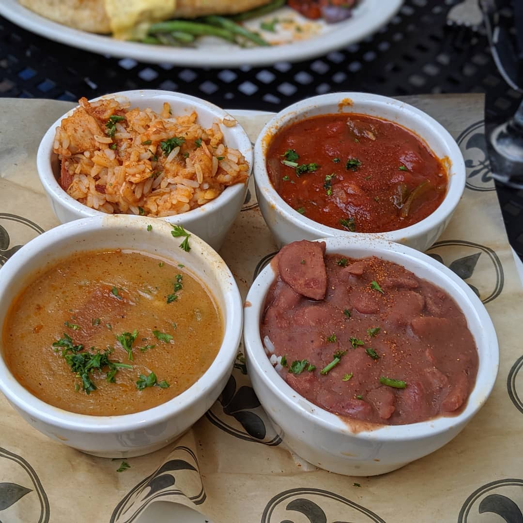 #foodporn Friday! Taste of New Orleans; jambalaya, gumbo, etoufee and red beans and rice. I am stuffed.