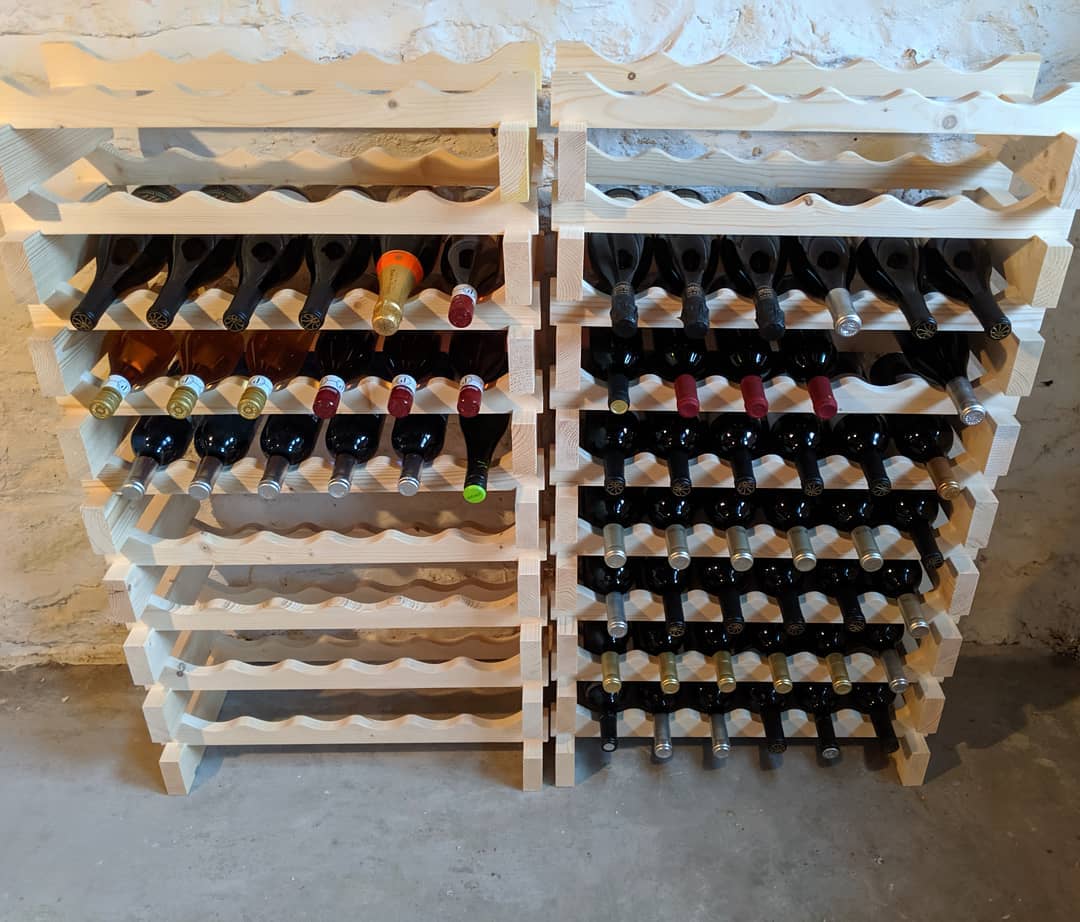 I think I might have a problem… … That problem being too much empty space in my newly assembled wine racks… #citylife #stlouis #comptonheights