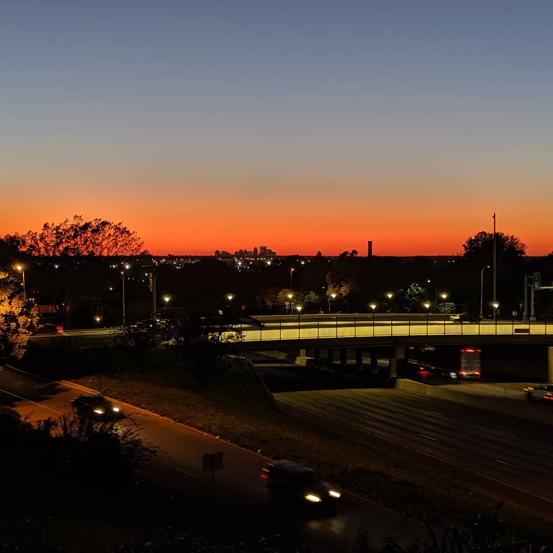 Sunset from the Compton Reservoir. #comptonheights #citylife