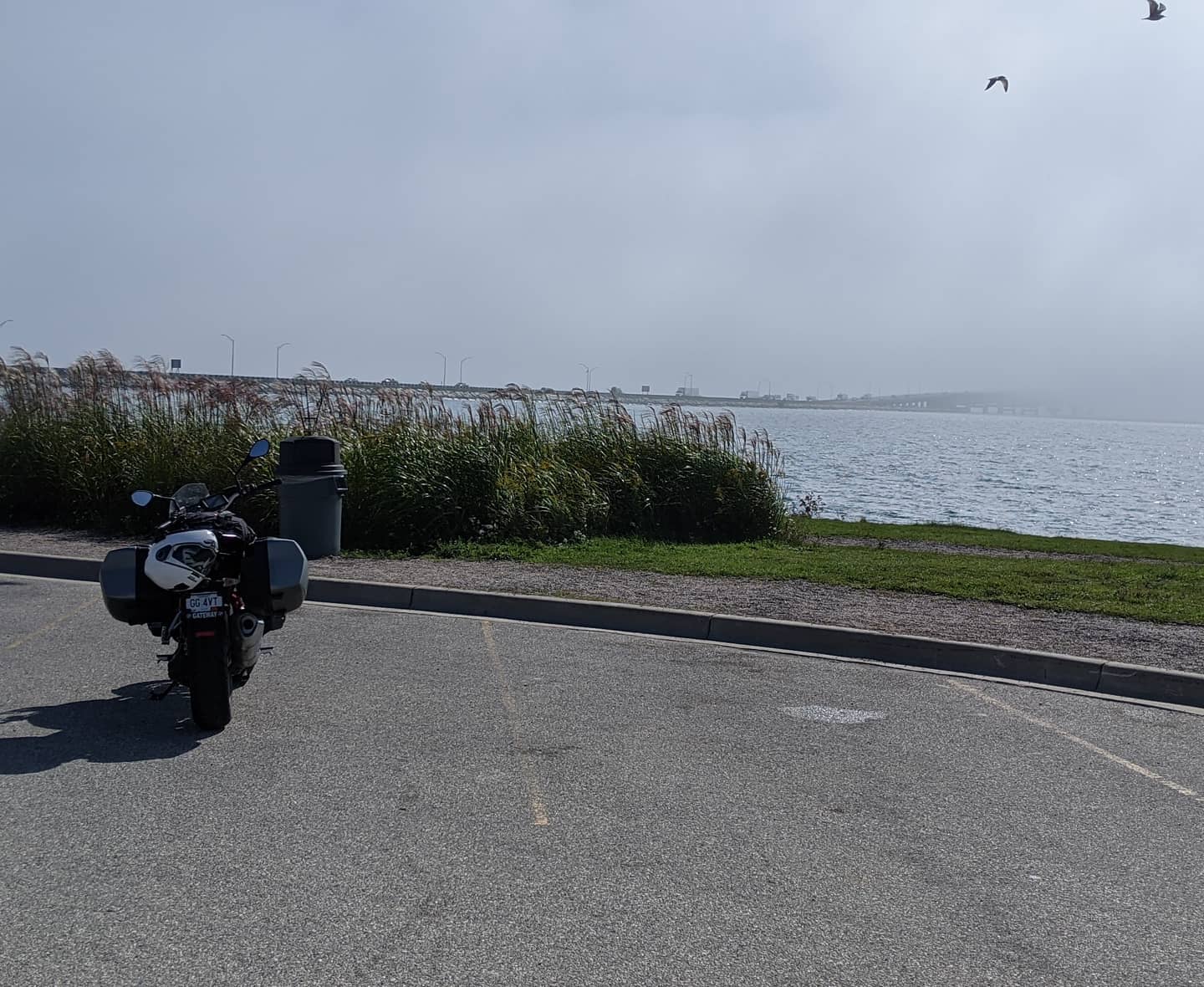 Life does not always go to plan. That's when it's important to just enjoy the ride wherever it takes you. #motorrad #michigan #roadtrip #mackinacbridge