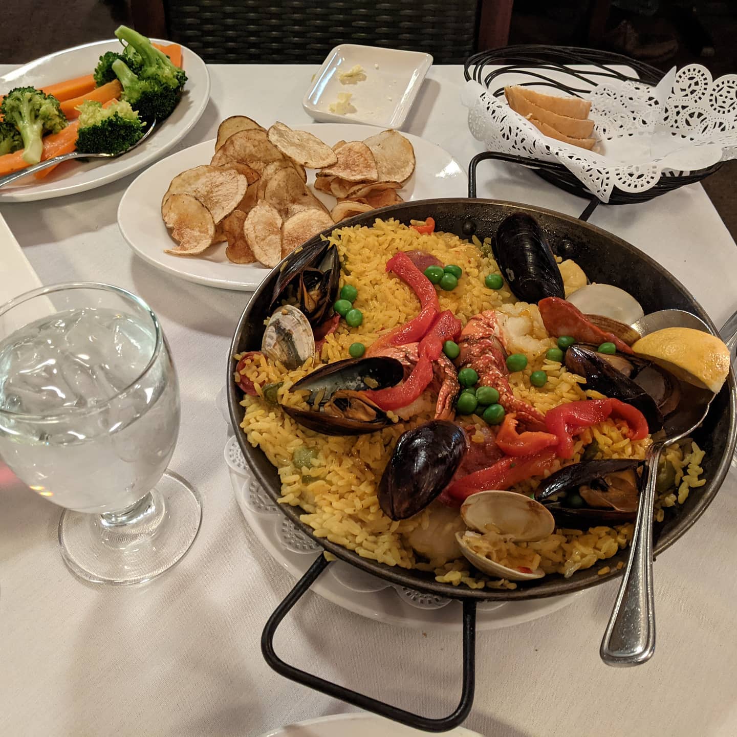 Well, if I leave here hungry I'm doing something wrong. Omg this is amazing paella. #foodporn #mallorcacleveland