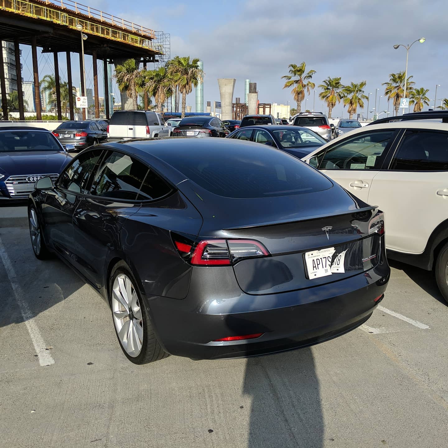 Guess what I'm driving this week in California? #tesla #model3performance #turo