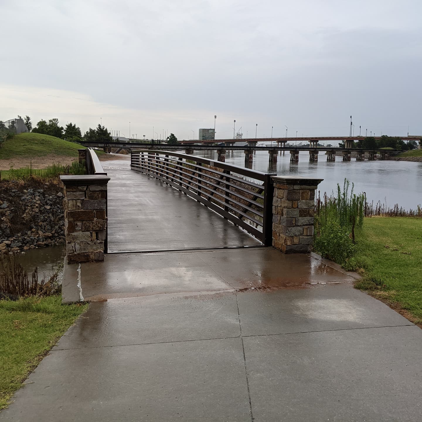 Hard to fathom now how much of a wasteland this was when I lived in Oklahoma some 25 years ago... #oklahomacity riverfront #okc