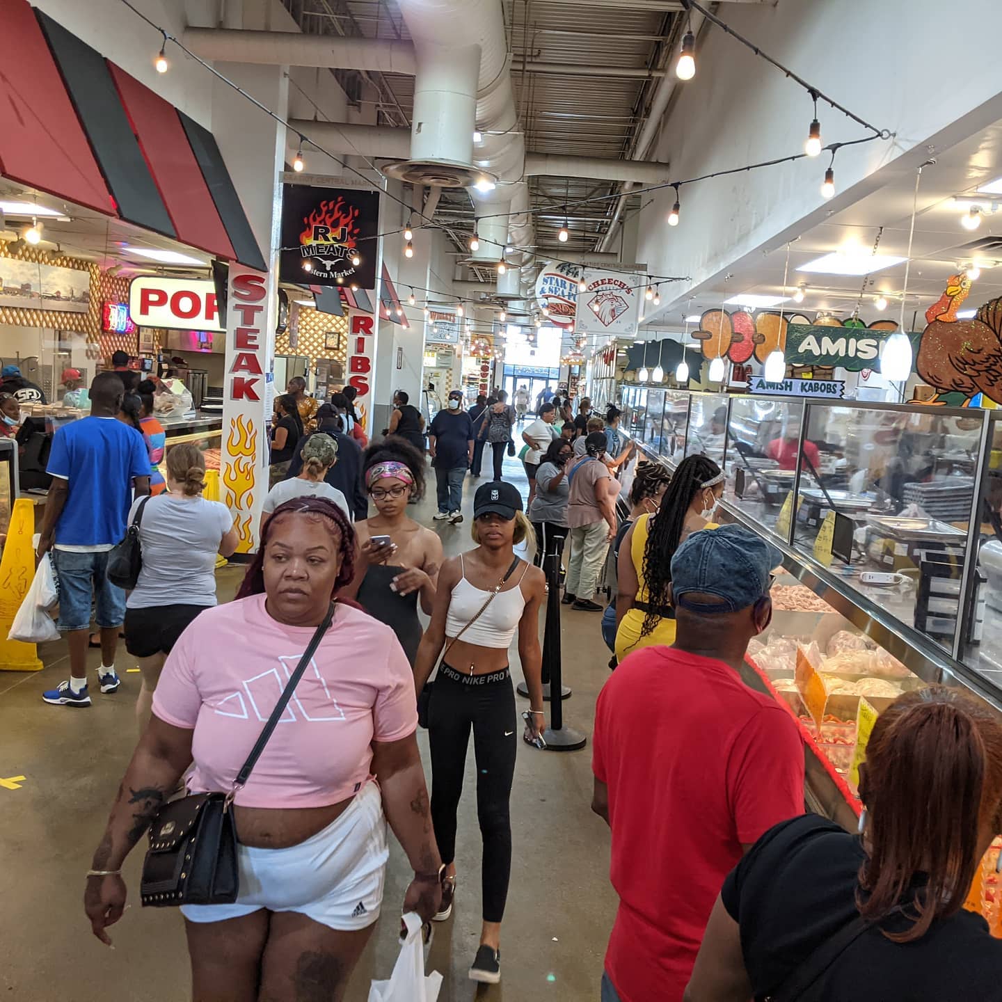 In preparation for tonight's dinner, Gratiot Meat Market #detroit #vacation #woodwarddreamcruise