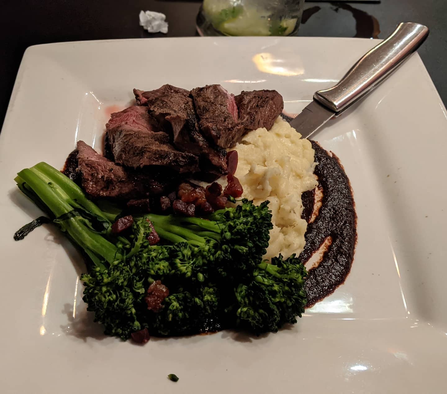 Ok I'm usually not a big one for steak at restaurants, but this Flatiron sounded too good to miss. #foodporn