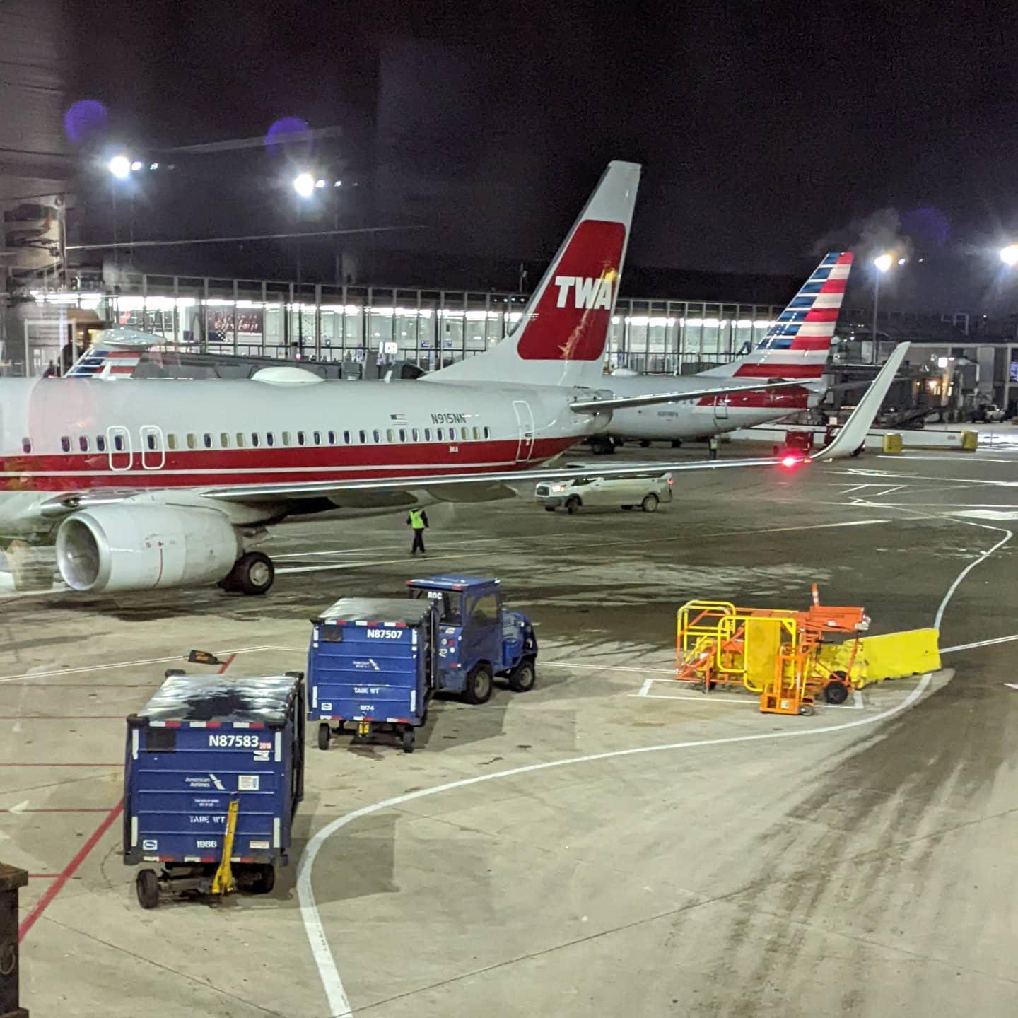 After seeing the tail of the plane I'm returning home on, not sure whether to be concerned about how long it's been in storage...