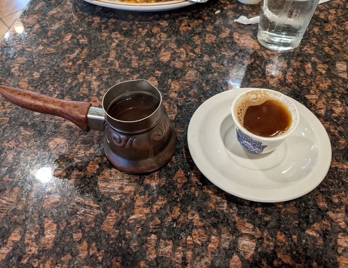 I didn't finish the shawarma... But one can't leave without the traditional 3 shots of Arabic coffee... #foodporn