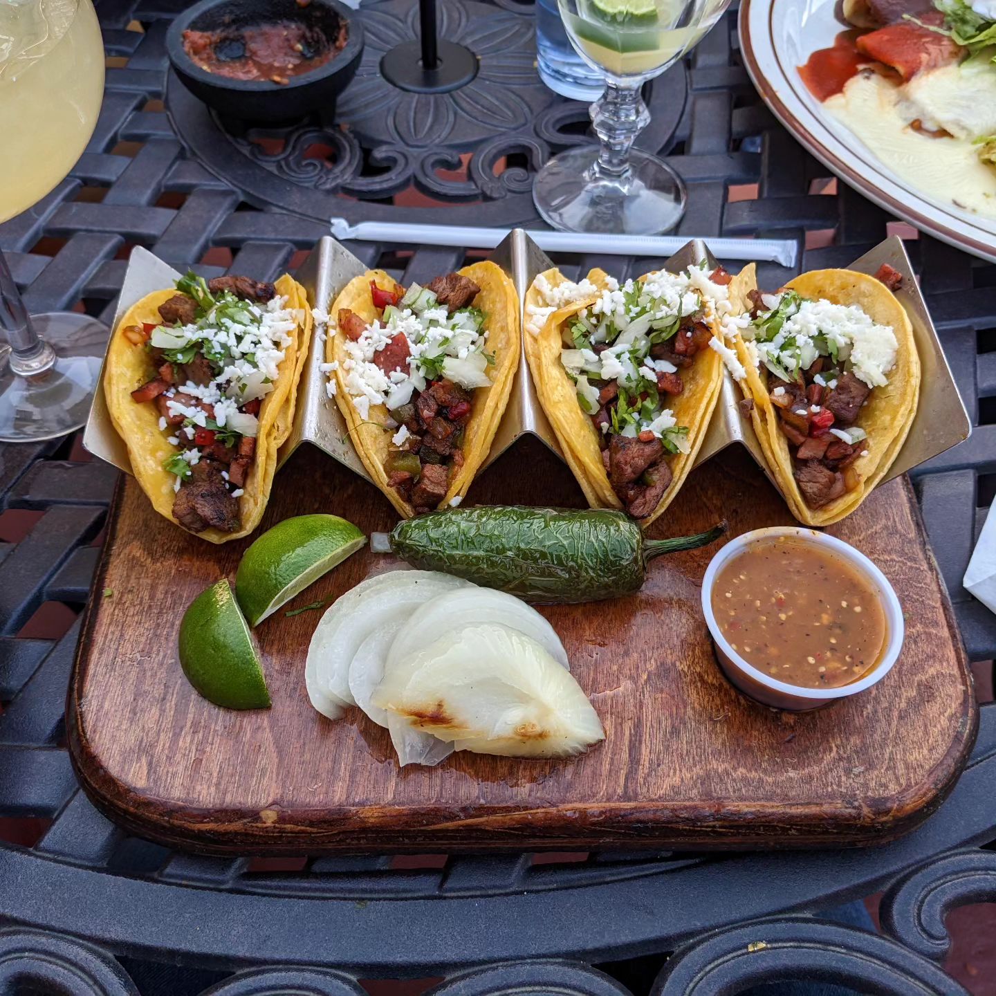 Unexpectedly brilliant Mexican food in St. Louis county... Colour me impressed. The patio was super nice as well... And the Presidente Margarita.. much needed lol #foodporn #stlouis
